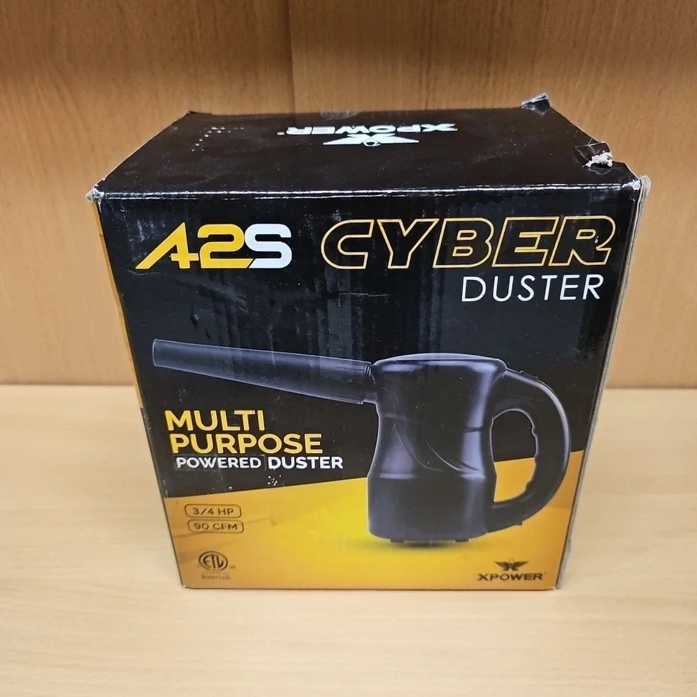 NIB XPOWER A-2S BLACK Cyber Duster™ Multipurpose Powered Air Duster & Blower